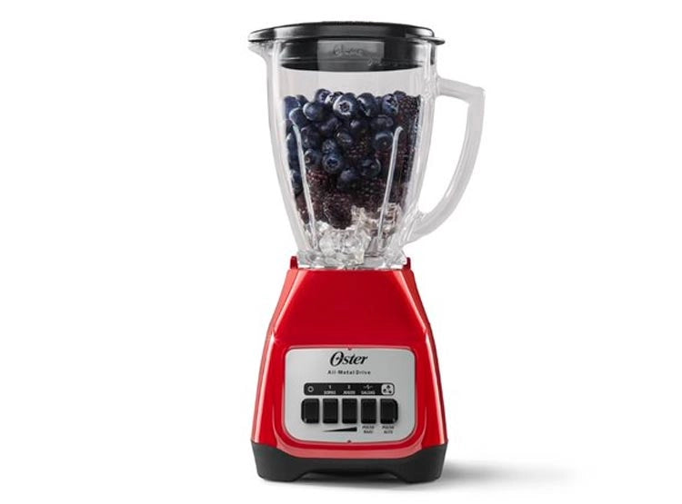 Licuadora Oster 800W con Jarra de Vidrio 8 Tazas — Transmisión All Metal Drive