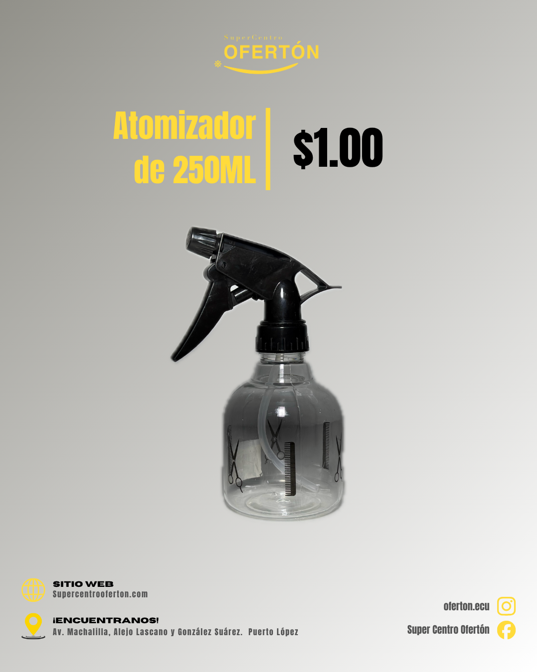Atomizador de Peluquería 250ml