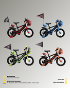 Bicicleta Infantil Aro 12 con Casco y Accesorios Completos