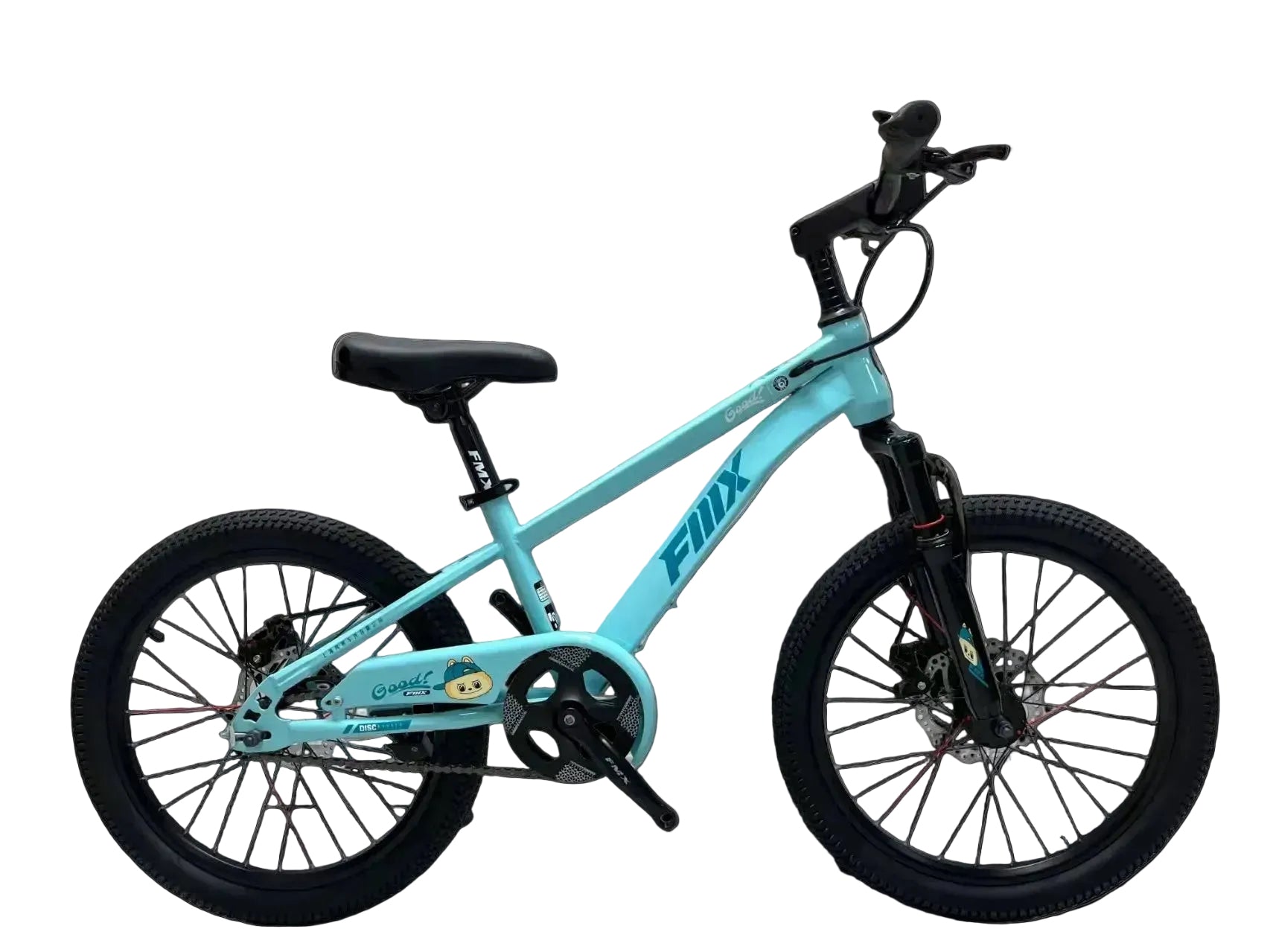 Bicicleta Infantil Aro 20 con Suspensión, Frenos de Disco y Luces LED