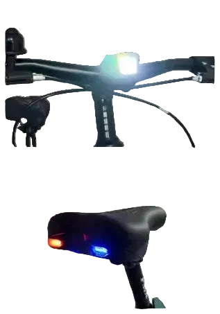Bicicleta Infantil Aro 20 con Suspensión, Frenos de Disco y Luces LED
