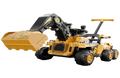 Excavadora Eléctrica Infantil con Pala Frontal, Remolque y Control Remoto — Estilo Construcción