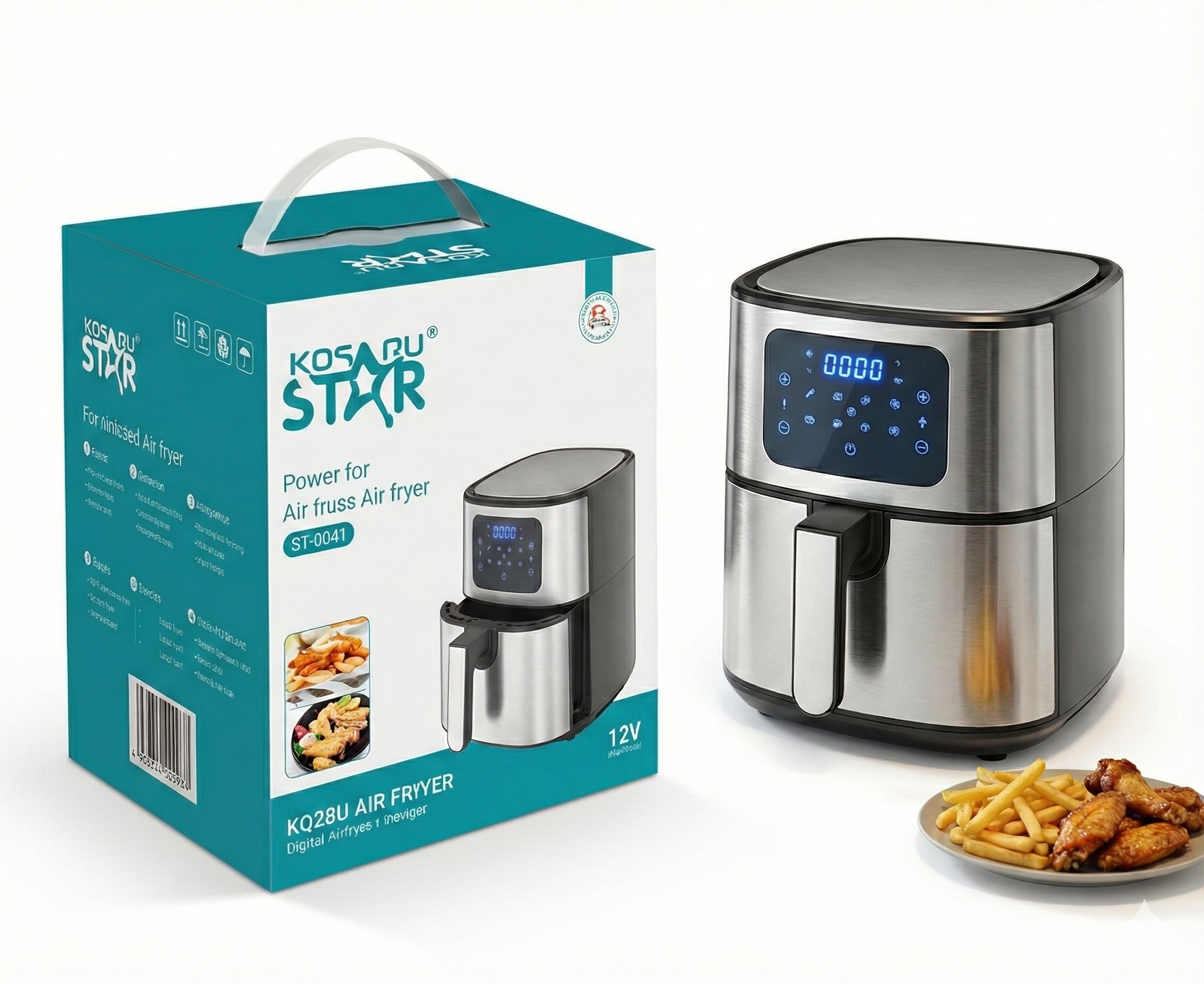 Air Fryer Digital 5,5 Litros