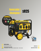 Generador Champion 5300W Dual Fuel (Gasolina y Gas)
