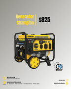 Generador Champion 5300W Dual Fuel (Gasolina y Gas)