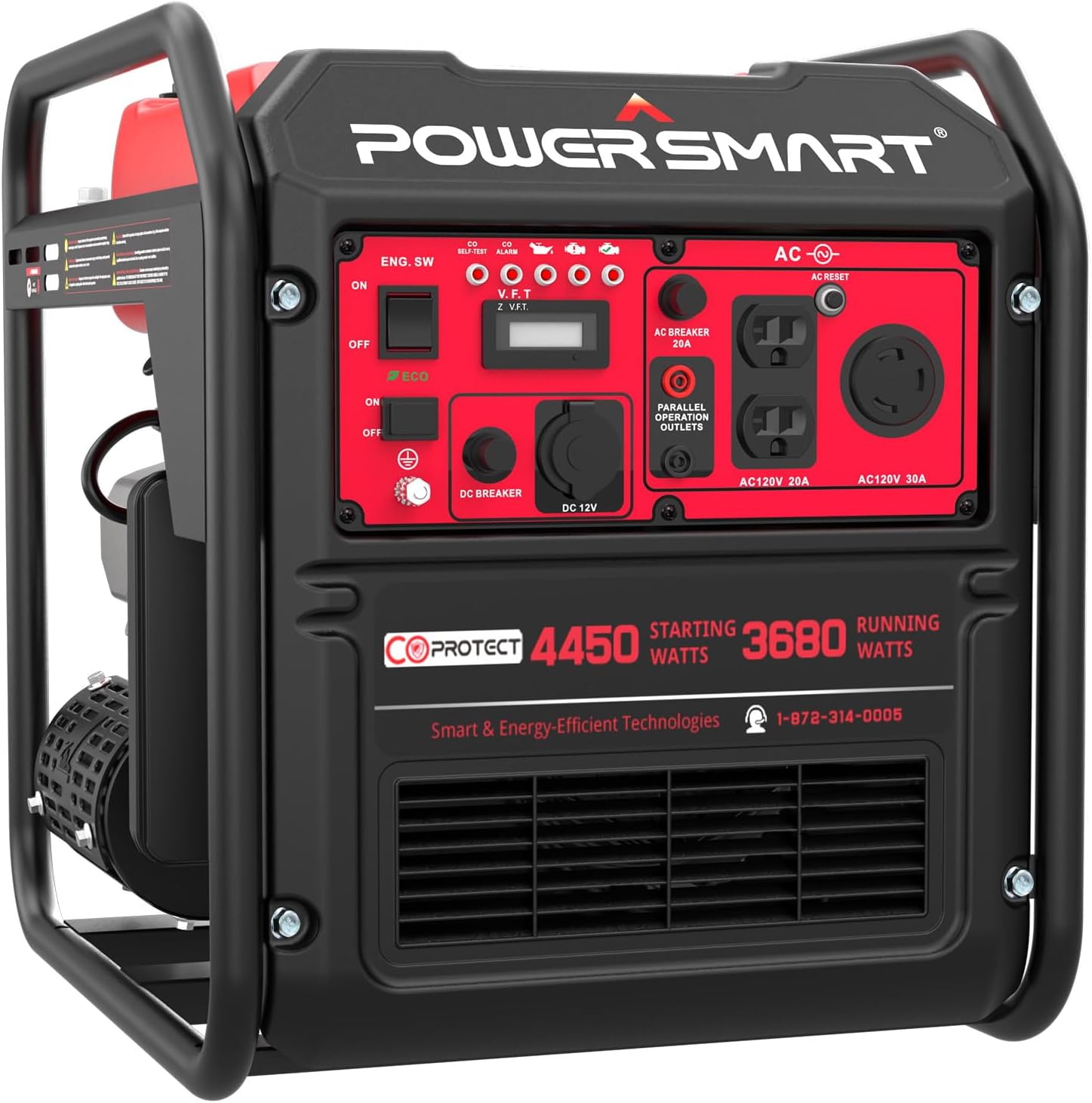 Generador Inverter Power Smart 4450W — Con Sensor CO Protect y Conexión en Paralelo