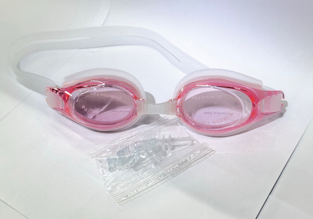 Goggles de Natación para Mujer con Lente Rosa — Incluye Estuche y Accesorios
