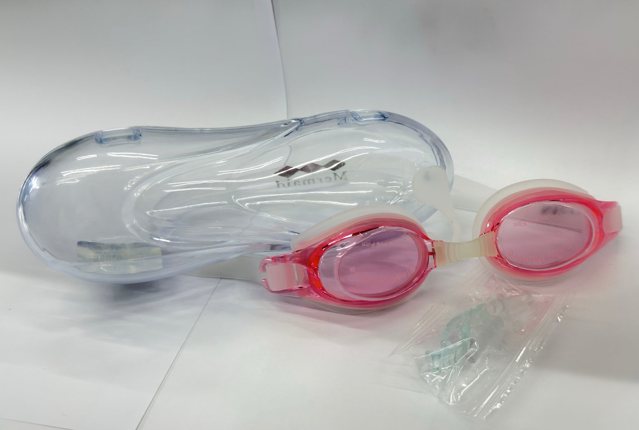 Goggles de Natación para Mujer con Lente Rosa — Incluye Estuche y Accesorios