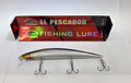 Señuelo de Pesca Tipo Minnow con 3 Anzuelos Triples — Agua Dulce y Salada