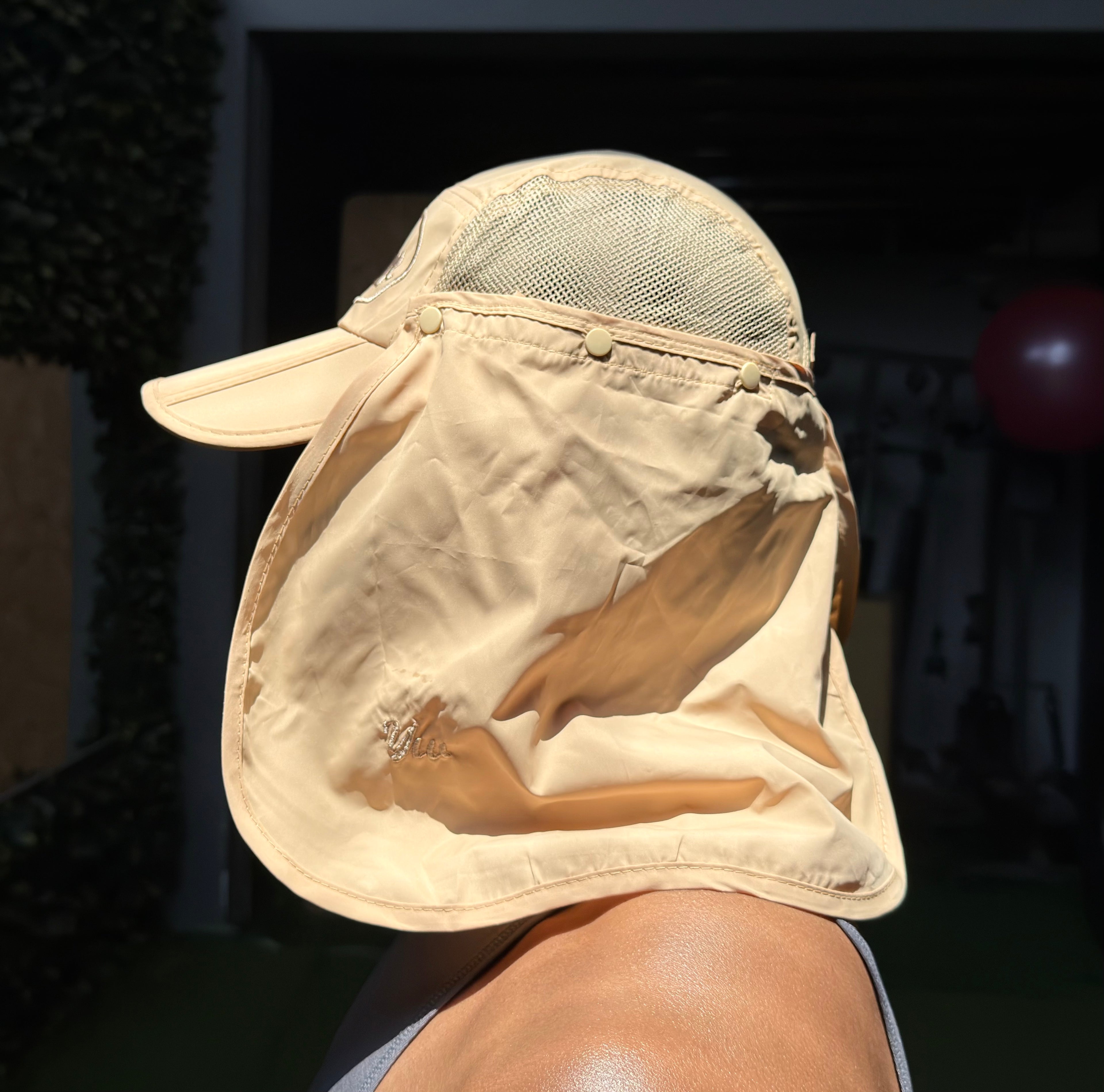 Gorra con Protector Solar Facial y Cubre Cuello — 3 Colores Disponibles