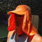 Gorra con Protector Solar Facial y Cubre Cuello — 3 Colores Disponibles