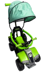 Correpasillos Eléctrico UTV con Capota, MP3 y Manija para Padres — Rosa o Verde