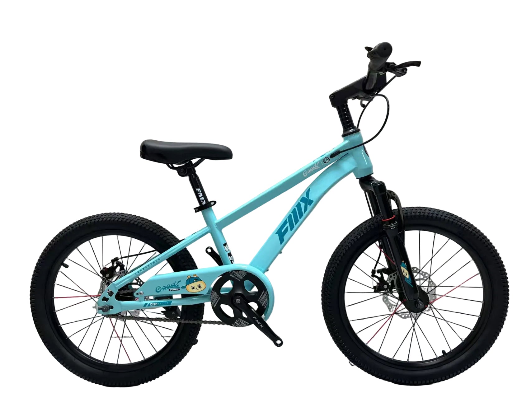 Bicicleta Infantil Aro 20 con Suspensión, Frenos de Disco y Luces LED