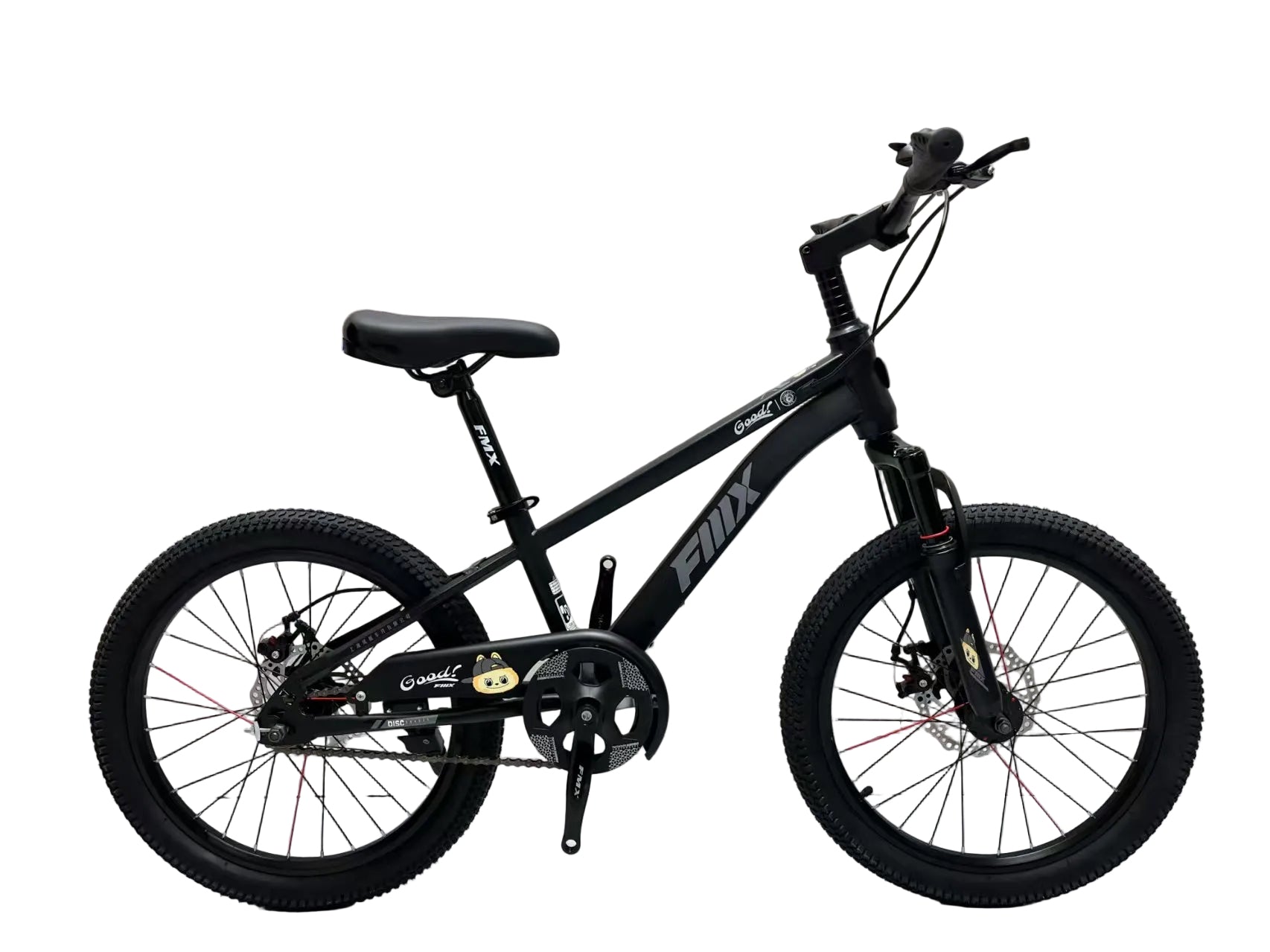 Bicicleta Infantil Aro 20 con Suspensión, Frenos de Disco y Luces LED