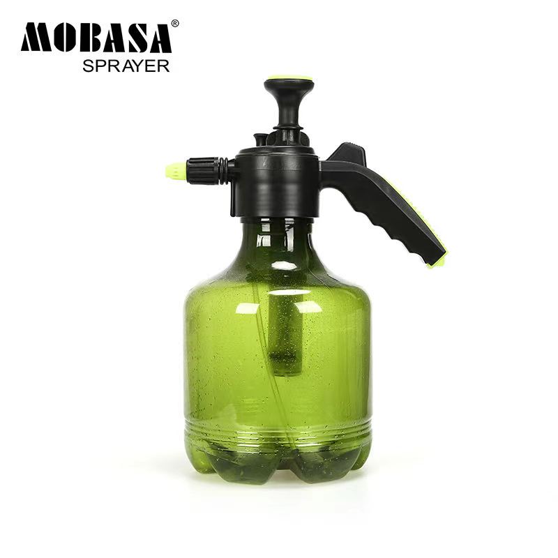 Fumigadora de Presión Manual 3 Litros MOBASA Verde — Cuerpo Transparente Gran Capacidad