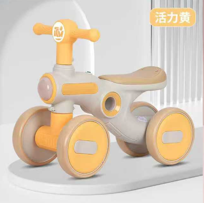 Correpasillos de Equilibrio 4 Ruedas para Bebés — 4 Colores con Luces LED