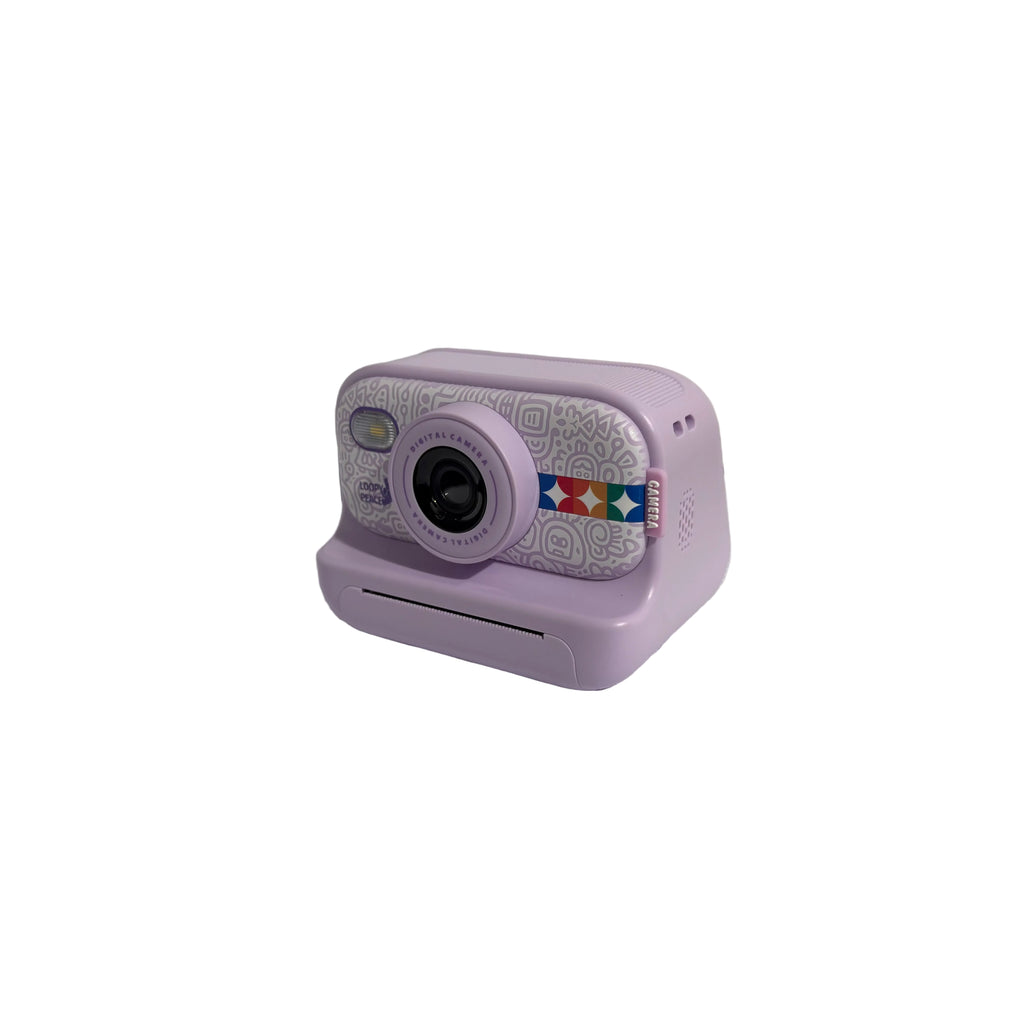 Cámara Digital Infantil con Impresora Integrada — Fotos Instantáneas, Video 1080P, Recargable