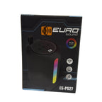 Parlante Bluetooth Portátil Euro Sound con RGB — Negro o Azul