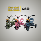 Triciclo Infantil Robot con Canasta Trasera