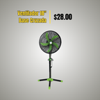 Ventilador de Pedestal 18" con Base Cruzada
