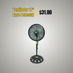 Ventilador de Pedestal 18" con Base Redonda
